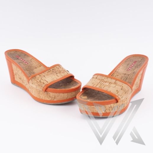 Cork Plateau Slippers