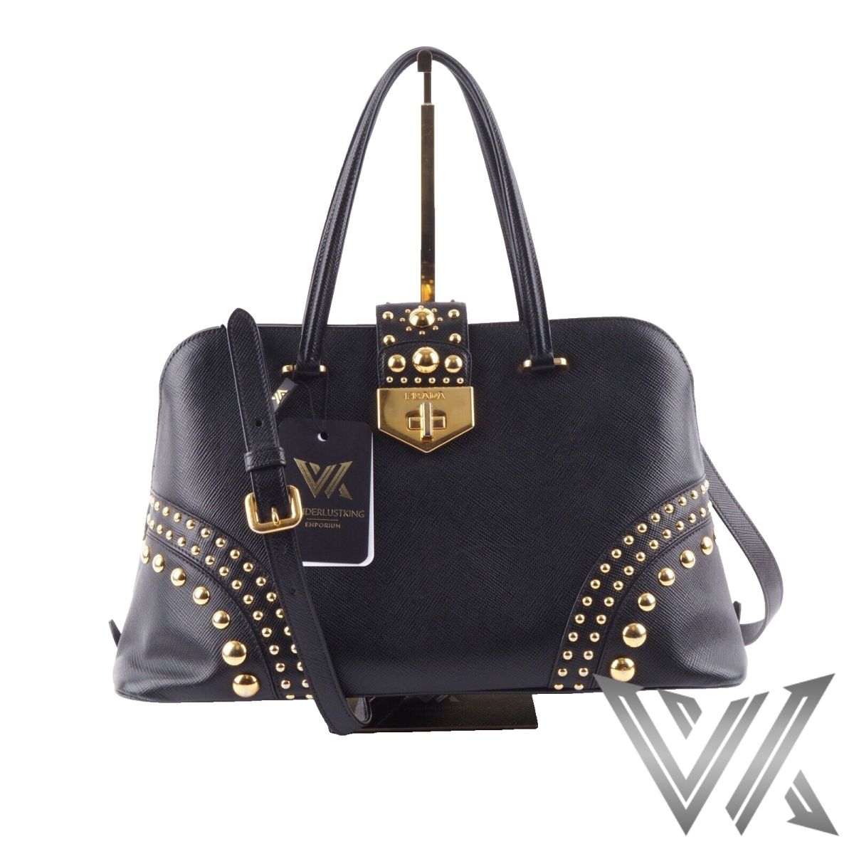 Promenade Studded Saffiano 2Way