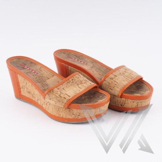 Cork Plateau Slippers