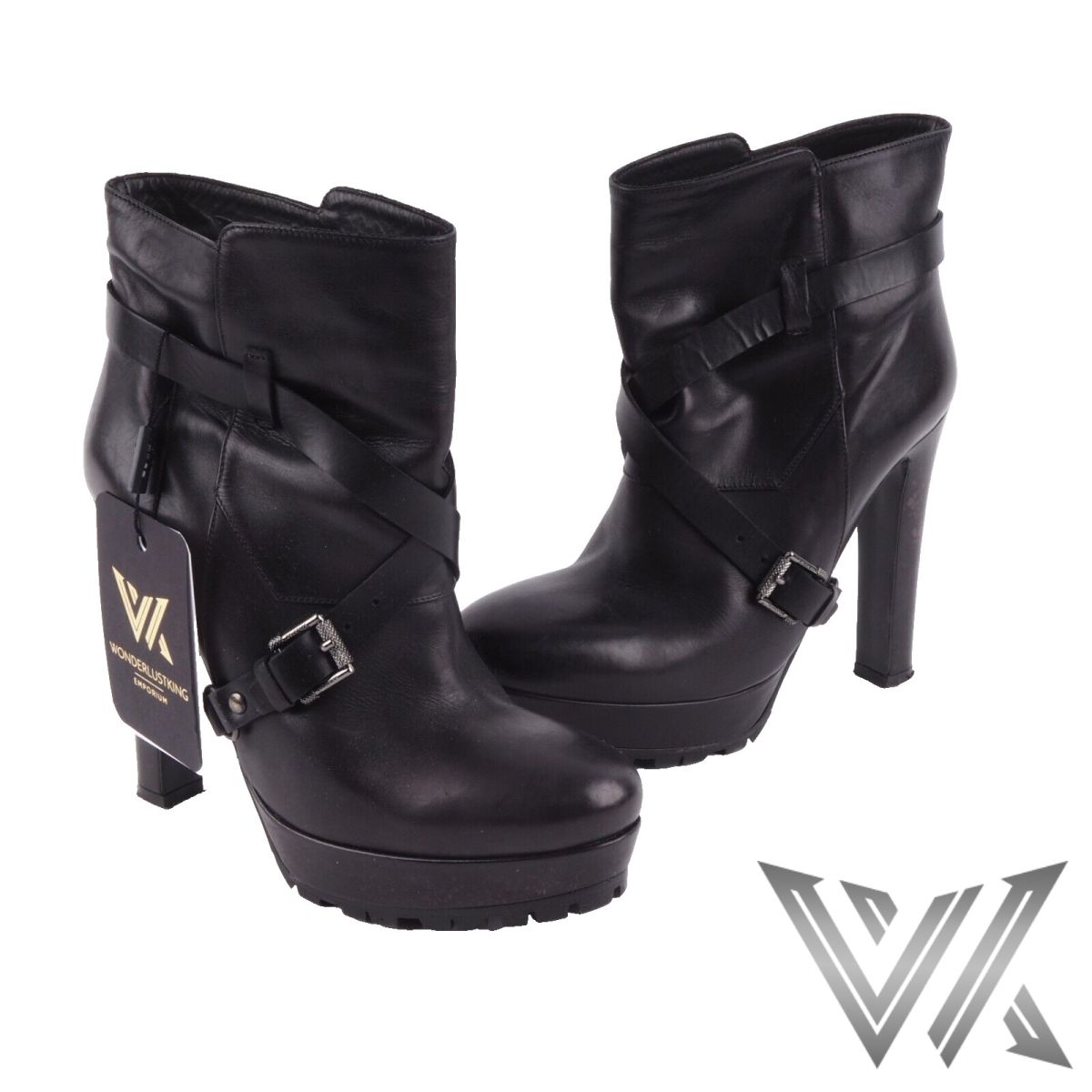 High Heels Stiefelette Platform Ankle