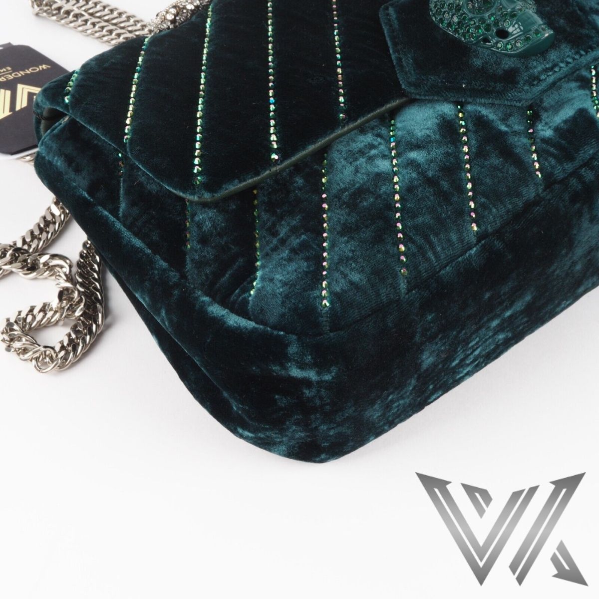 Shoulder Bag Skull Velvet