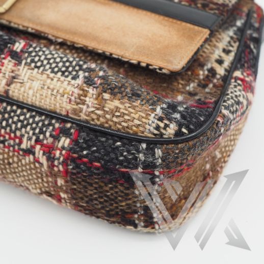 Wool Flap Plaid bag