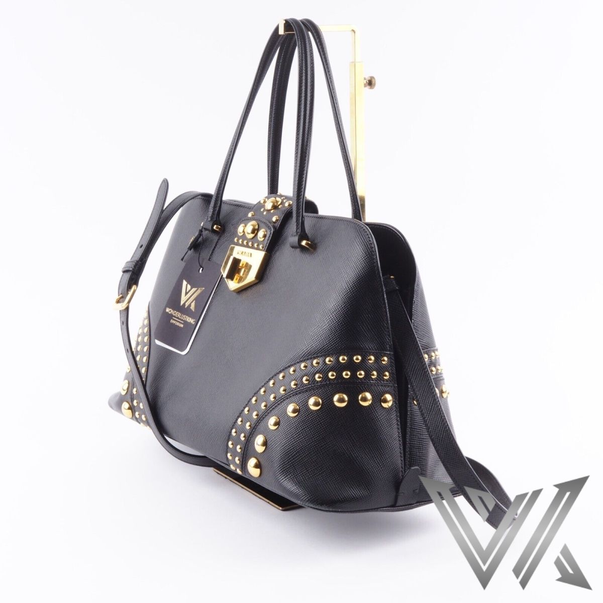 Promenade Studded Saffiano 2Way