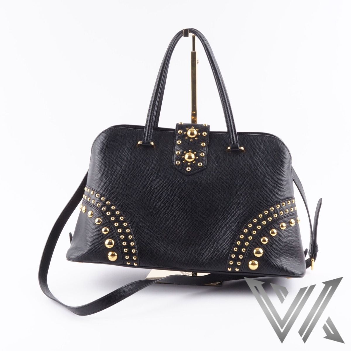 Promenade Studded Saffiano 2Way