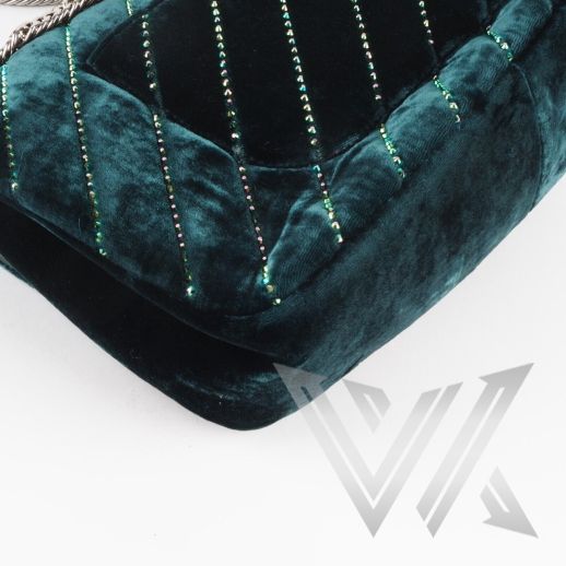 Shoulder Bag Skull Velvet