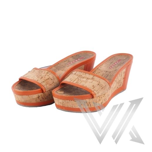 Cork Plateau Slippers