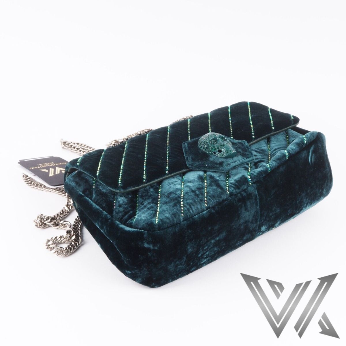 Shoulder Bag Skull Velvet