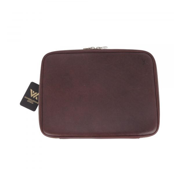 Computer Sleeve PM Bordeaux Leather - Image 3