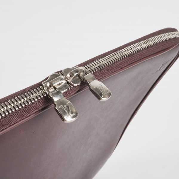 Computer Sleeve PM Bordeaux Leather - Image 13