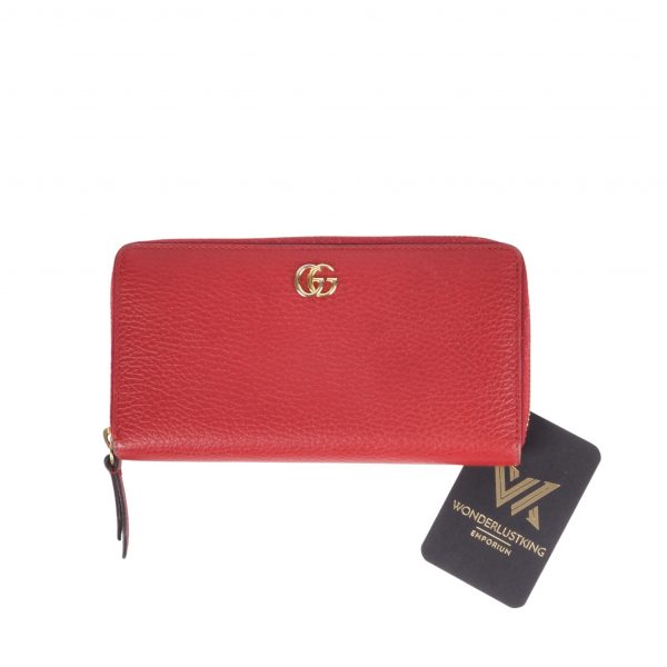 GG Marmont Zip-Around Long Wallet