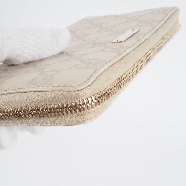 Signature Guccissima Zip-Around Wallet Cream - Image 6