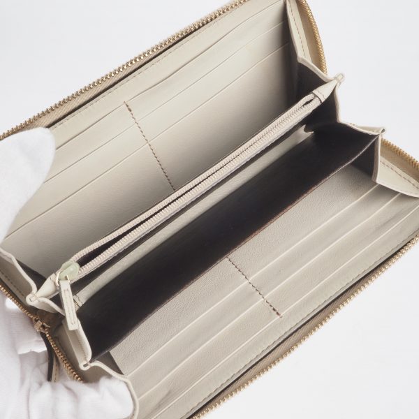 Signature Guccissima Zip-Around Wallet Cream - Image 8