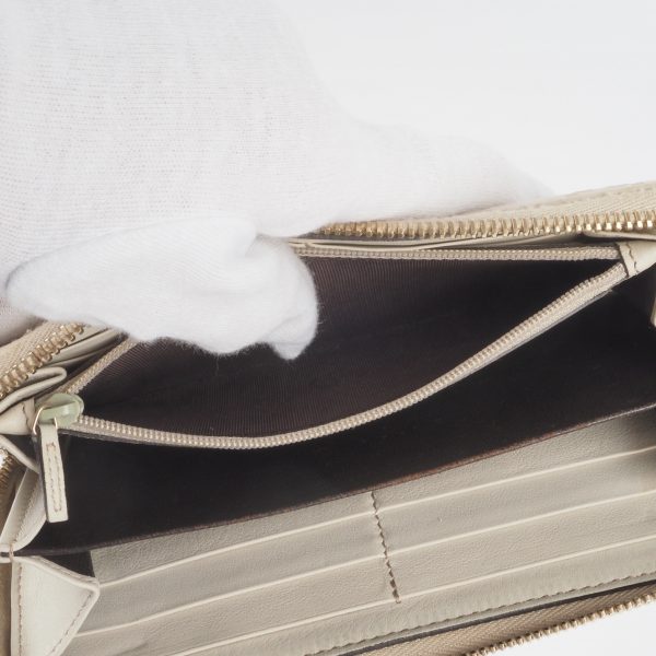 Signature Guccissima Zip-Around Wallet Cream - Image 10