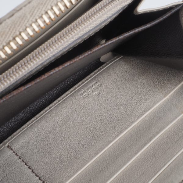 Signature Guccissima Zip-Around Wallet Cream - Image 13