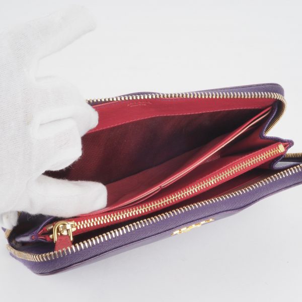 1M0506 Große Geldbörse aus Saffiano Leder - Image 12