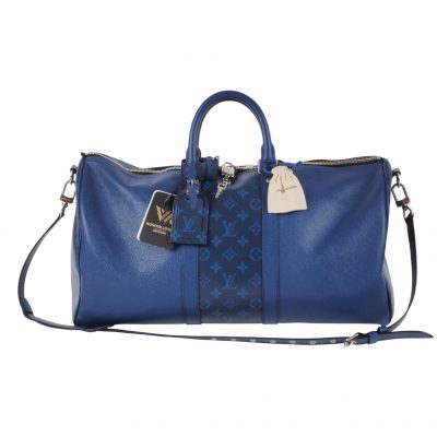 Keepall 50 Bandouliere Taigarama Mng. Pacific Blau M53766