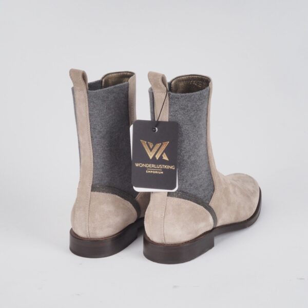 Suede Boots Gray – Bild 5