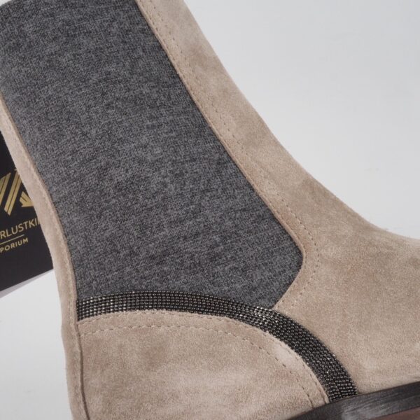 Suede Boots Gray – Bild 10