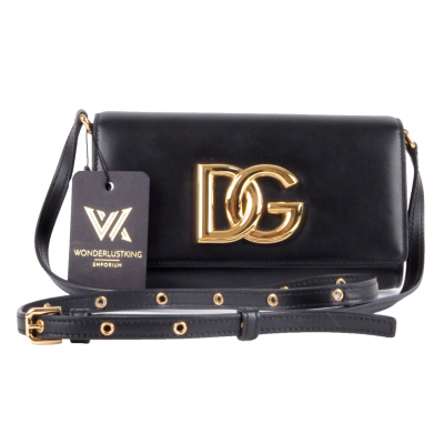 DOLCE & GABBANA Calfskin 3.5 Clutch Luxus Designer LEder Abendtasche OP: 1250 €