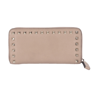 VALENTINO GARAVANI Rockstud Long Zippy Wallet Luxus Leder Portemonnaie OP: 590 €