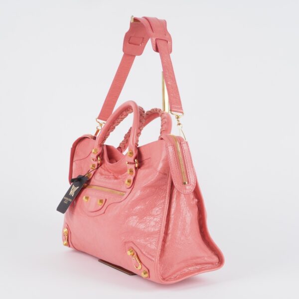 Le City Medium Lambskin Rose / Gold – Bild 3