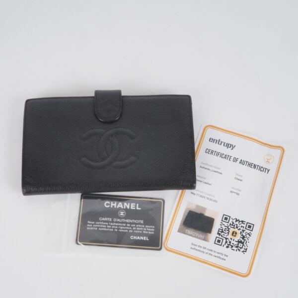 Coco Mark Caviar Long Wallet – Bild 3
