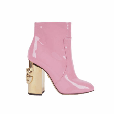 Stivaletto Vernice Pink & Gold