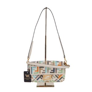 FENDI Baguette Multicolor 8BR600 Jacquard Luxus Schultertasche OP: 2800 €
