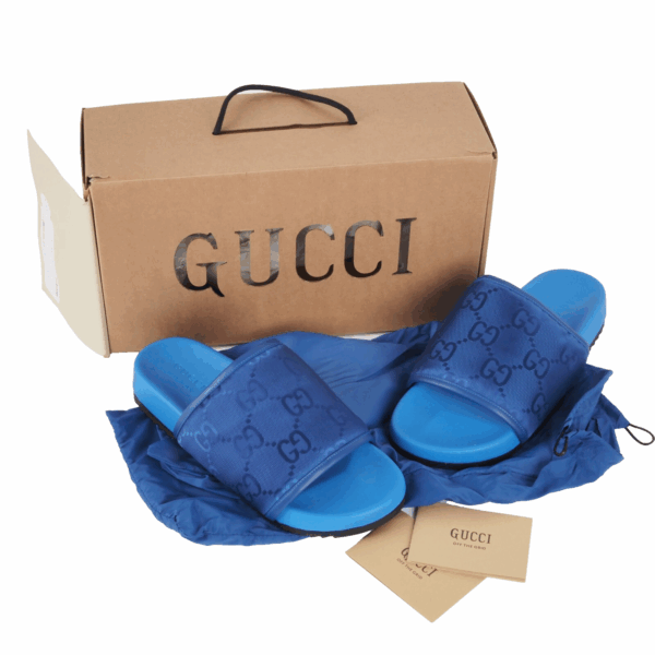 Off the Grid Guilted Blue Slipper – Bild 3