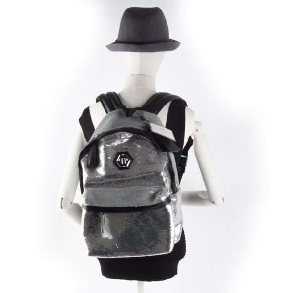 Rucksack Backpack Soleil Silver Glitter - Image 17
