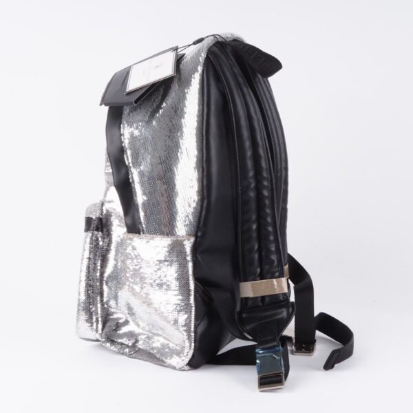 Rucksack Backpack Soleil Silver Glitter - Image 5