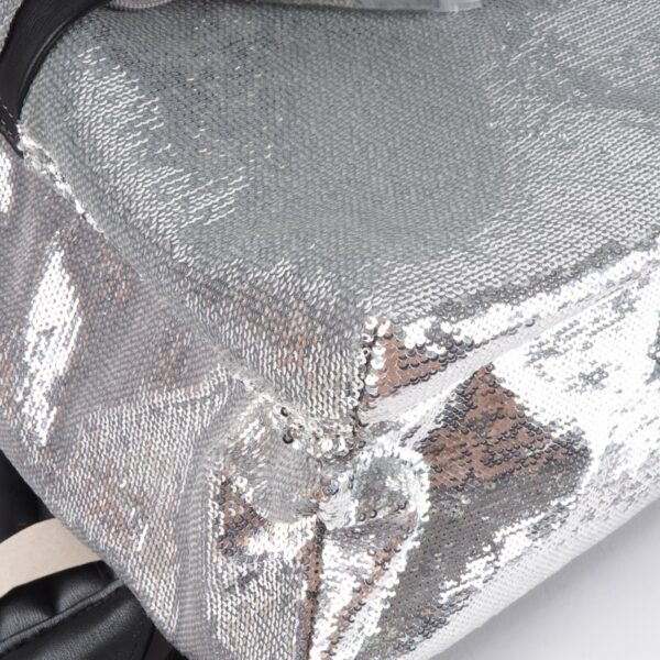 Rucksack Backpack Soleil Silver Glitter - Image 7