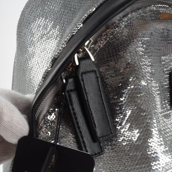 Rucksack Backpack Soleil Silver Glitter - Image 10