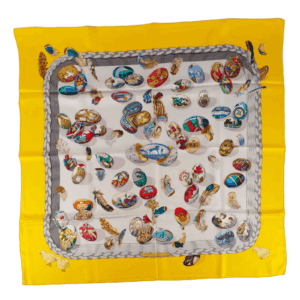 HERMÈS "Couvée D´Hermès" Luxus Designer Seidencarré Tuch Stola 90 cm OP: 495 €