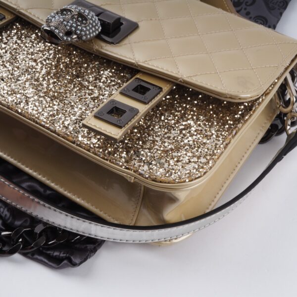 Gold Glitter Skull – Bild 8