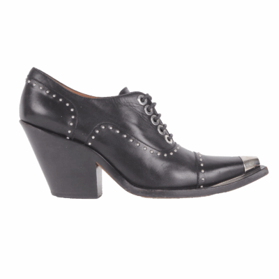 Studded Cowboy Derby Heels