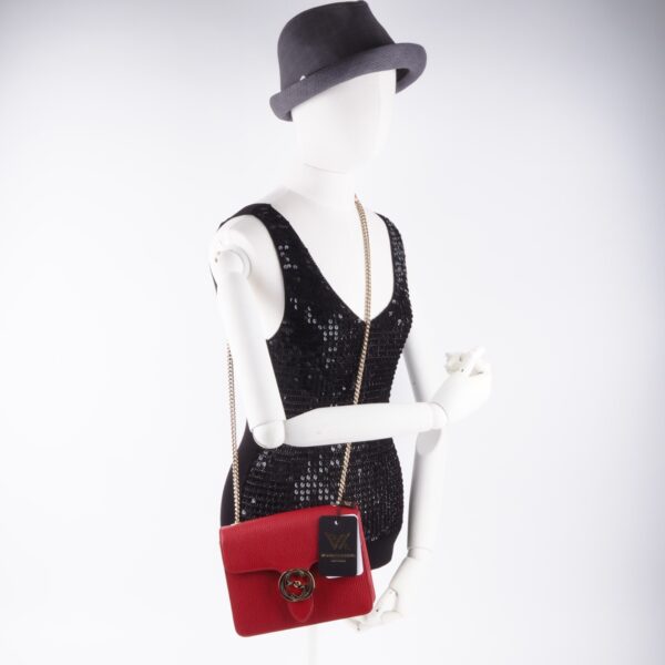 GUCCI 510304 GG Interlocking Mini Chain Luxus Designer Schultertasche OP: 1950 € – Bild 17