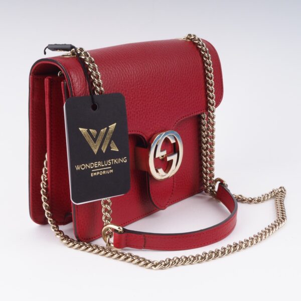 GUCCI 510304 GG Interlocking Mini Chain Luxus Designer Schultertasche OP: 1950 € – Bild 3
