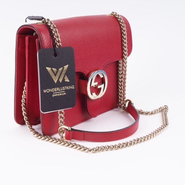 GUCCI 510304 GG Interlocking Mini Chain Luxus Designer Schultertasche OP: 1950 € – Bild 4
