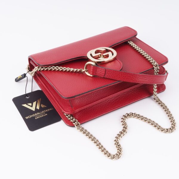 GUCCI 510304 GG Interlocking Mini Chain Luxus Designer Schultertasche OP: 1950 € – Bild 8