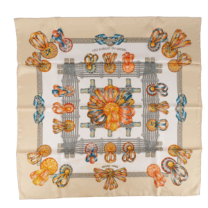 HERMÈS "Les Rubans de Cheval" Luxus Seidencarré Tuch Stola 90 cm OP: 495 €