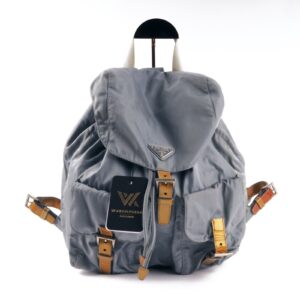 PRADA  B2811 Vela Argento Nylon Backpack Luxus Designer Rucksack OP: 1200 €