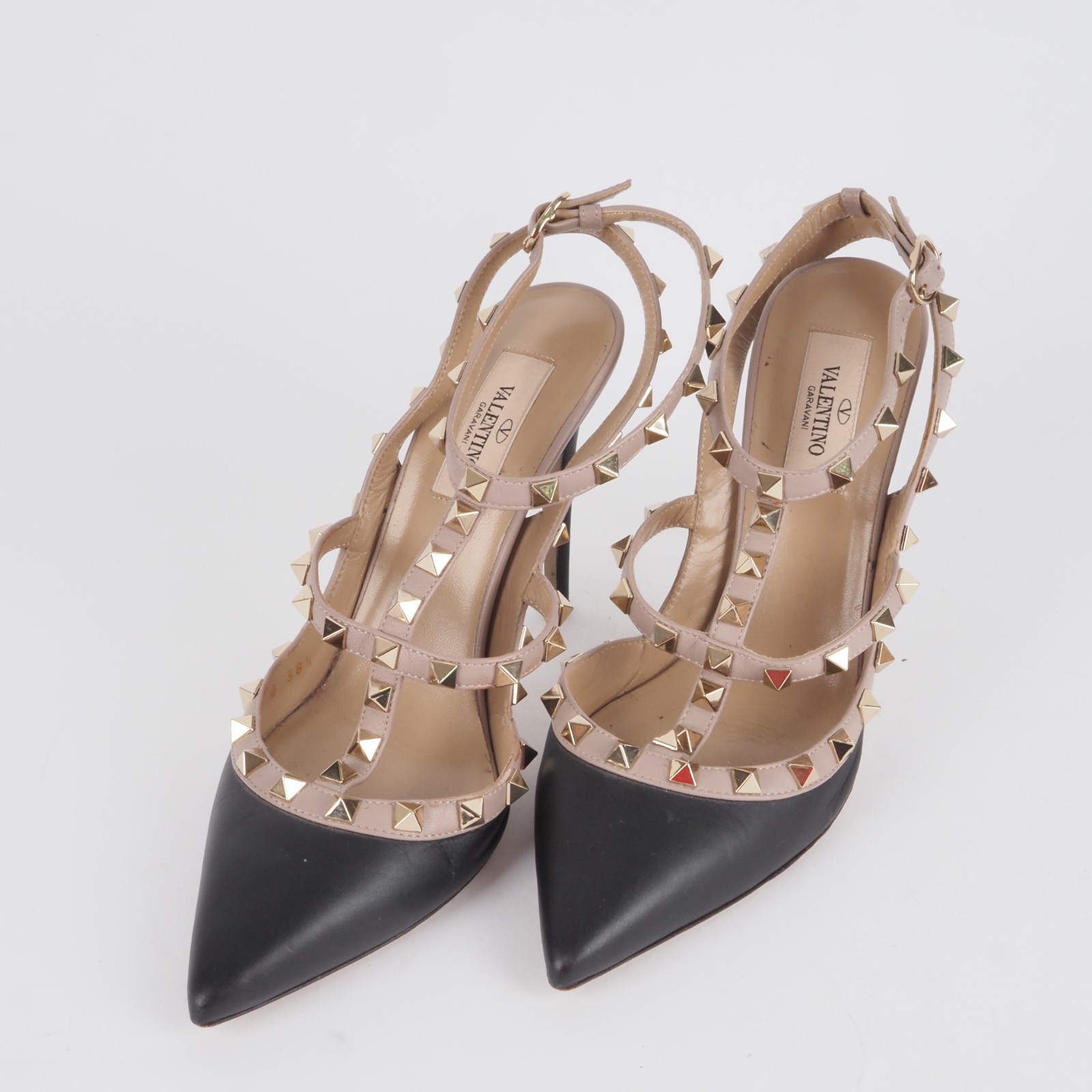 VALENTINO GARAVANI Rockstud Pointed Toe Slingback Heels Luxury Size 38.5 OP: 1130€ 3 VALENTINO GARAVANI Rockstud Pointed Toe Slingback Heels Luxus Gr. 38,5 OP: 1130€ - Image 3