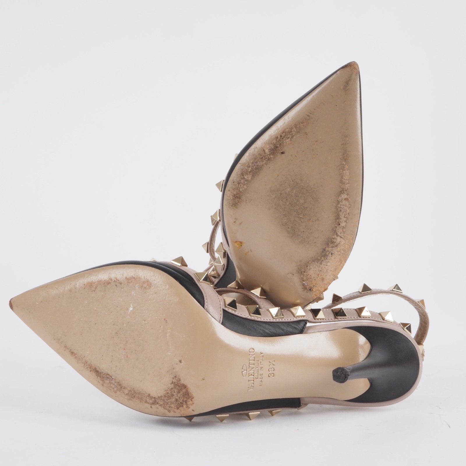 VALENTINO GARAVANI Rockstud Pointed Toe Slingback Heels Luxury Size 38.5 OP: 1130€ 9 VALENTINO GARAVANI Rockstud Pointed Toe Slingback Heels Luxus Gr. 38,5 OP: 1130€ - Image 9