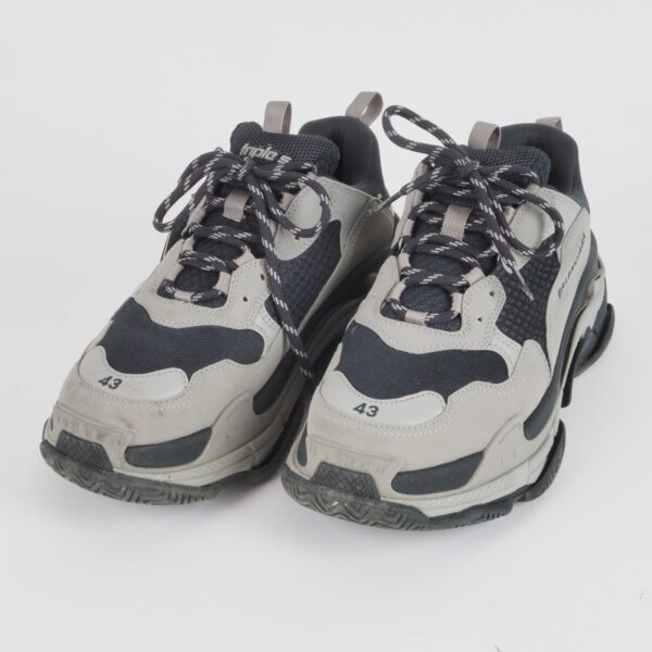 BALENCIAGA Triple S Gray / Black Luxus Designer Herren Sneaker Gr. 43 OP: 895 € - Image 3