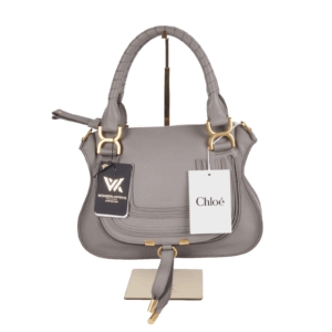 CHLOÉ Marcie Small Double Carry Cashmere Gray Luxus Schultertasche OP: 1790 €