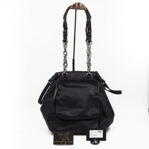 DOLCE&GABBANA Miss Pocket Luxus Designer Leder Schultertasche NP: 1450 €