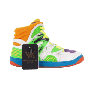 GUCCI Basket Multicolor Hi-Top Sneaker Luxus Designer 661310 Gr. 38 OP: 720 €