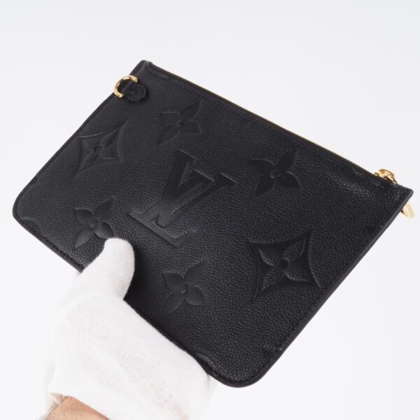 LOUIS VUITTON M45685 Neverfull Pochette Monogram Empreinte Black 2024 Neu - Image 5