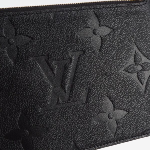 LOUIS VUITTON M45685 Neverfull Pochette Monogram Empreinte Black 2024 Neu - Image 6